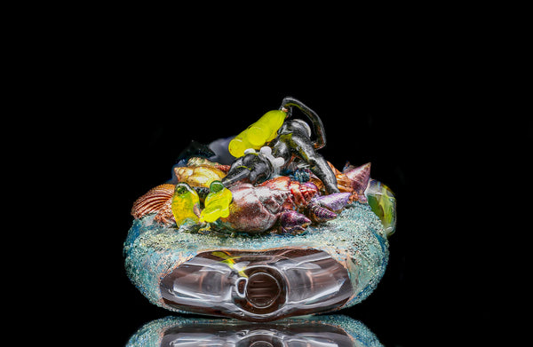 Cherry Glass "Scuba Scene" Dry pipe