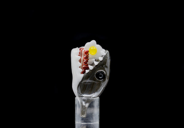 Glass Happy x Tammy Baller "Breakfast Shark" Bubble Cap