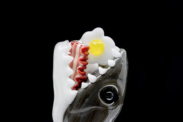 Glass Happy x Tammy Baller "Breakfast Shark" Bubble Cap