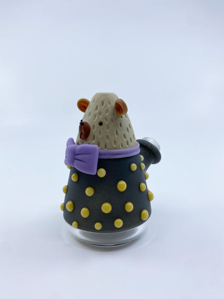 Trina Caterina Black Bear with Yellow Polka Dots