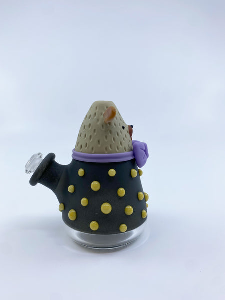 Trina Caterina Black Bear with Yellow Polka Dots