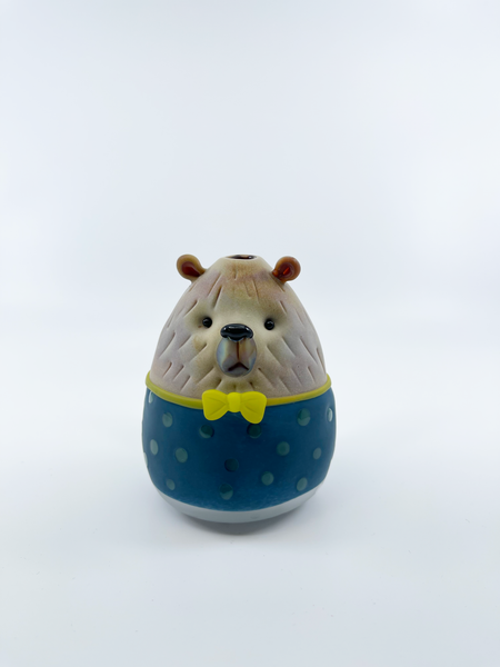 Trina Caterina Blue Bear With Polka Dots