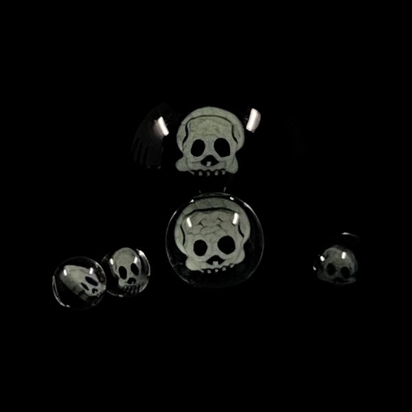 Hendy Glass - “Skull” Slurper Set (Clear)
