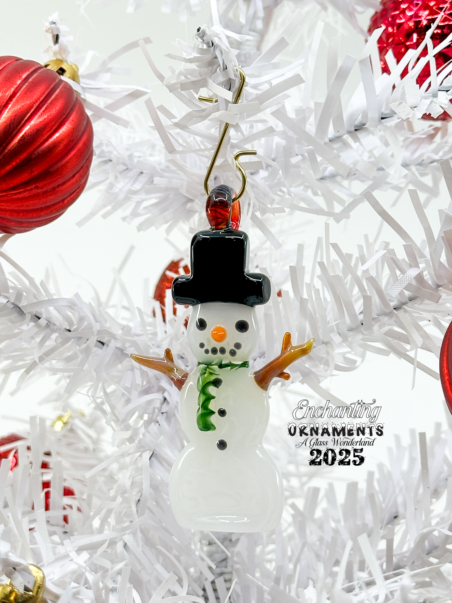 7Ten Glass - Snowman Pendant/Ornament