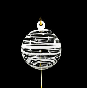 B $ Money Glass - Striped Ornament