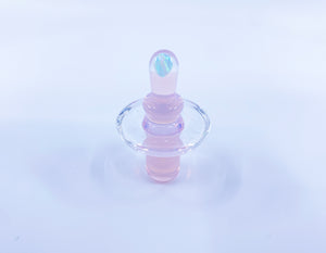 Fortunate Glass - Control Tower Cap (Blossom W/ Crushed Opal)