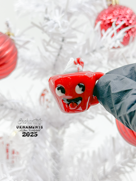 Fickle Glass - Hot Cocoa Mug Pendant/Ornament