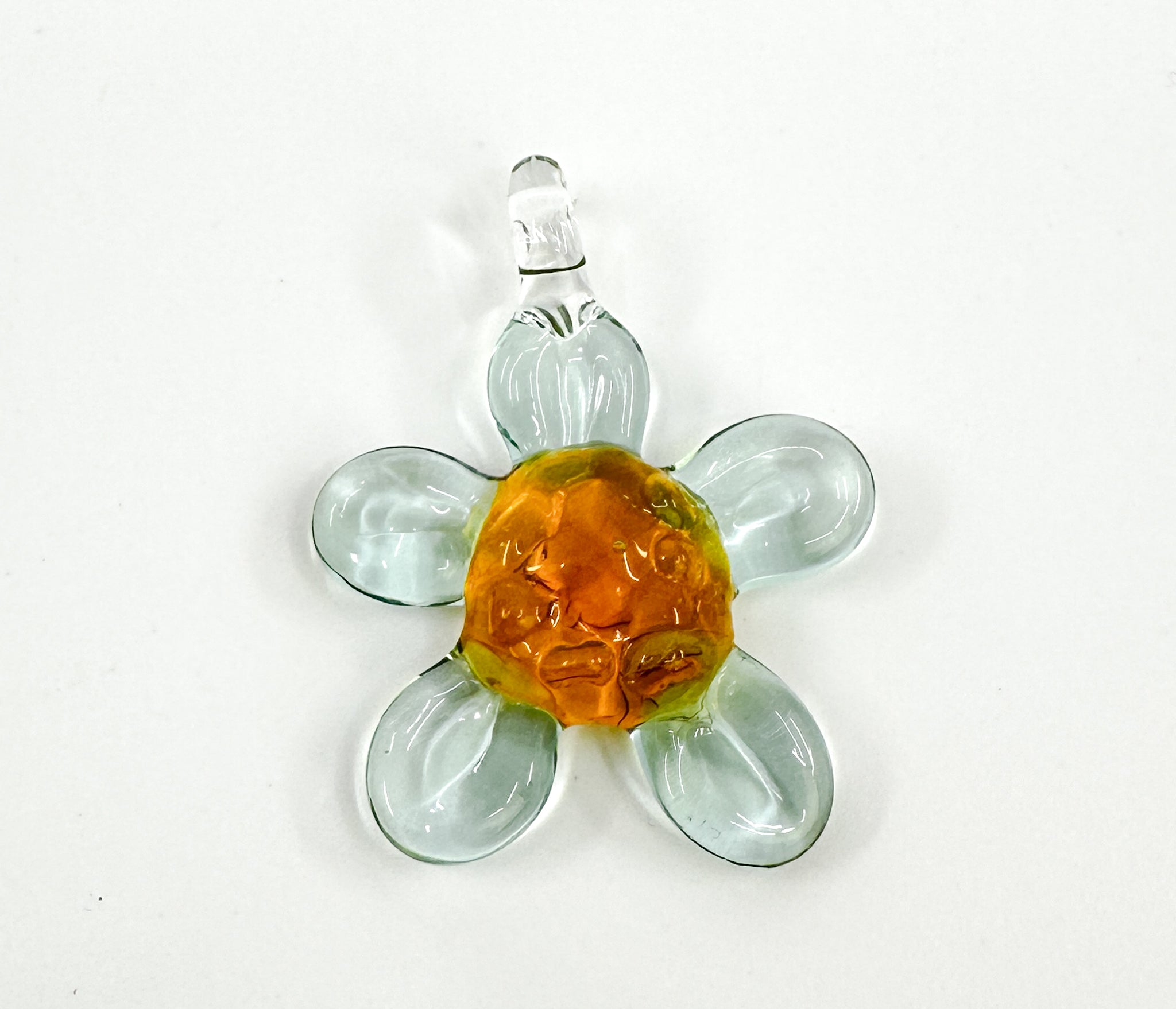 Wired Glass - Flower Pendant