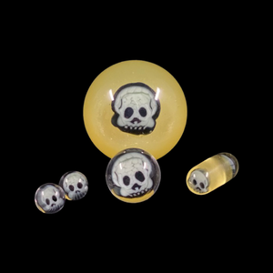Hendy Glass - “Skull” Slurper Set (Yellow)