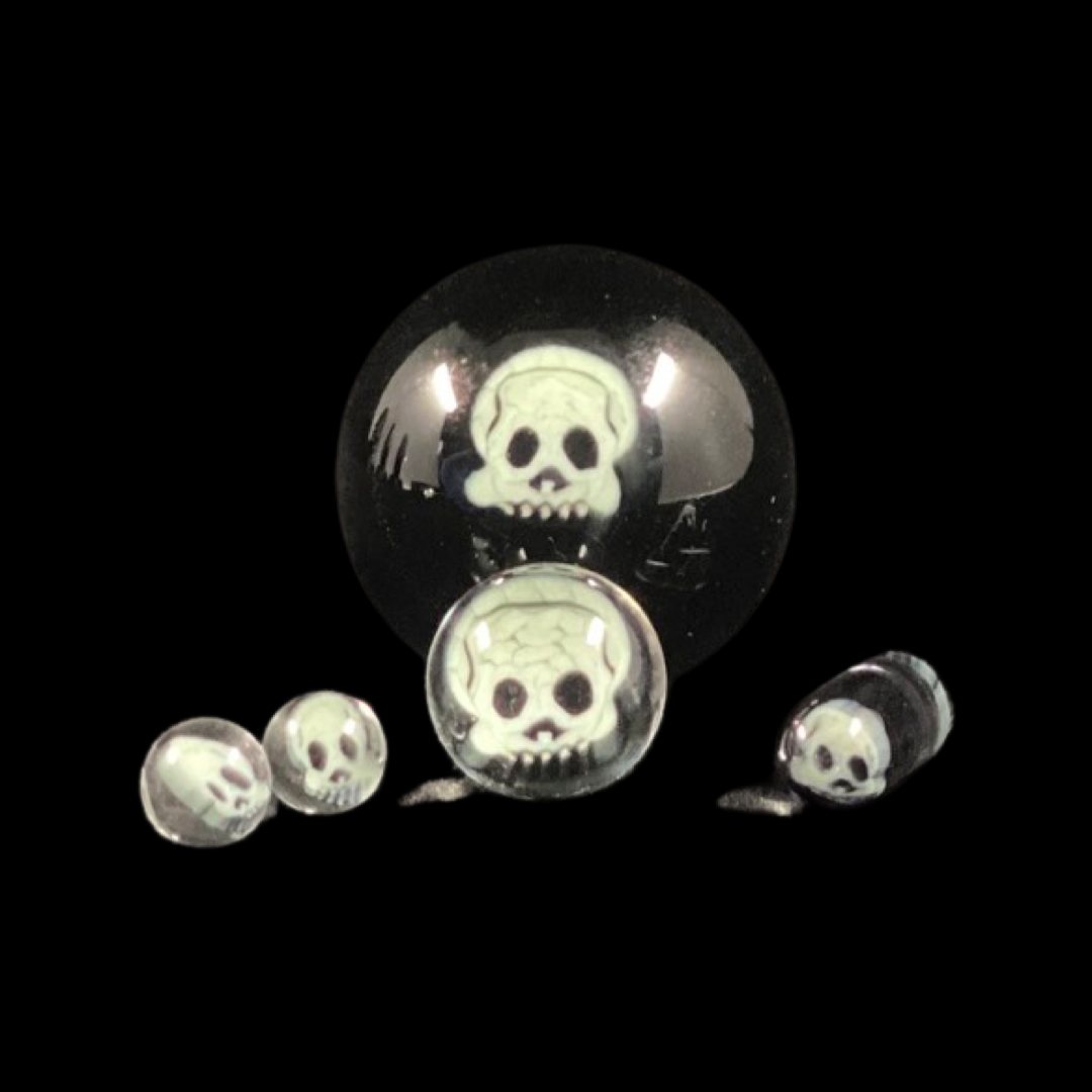 Hendy Glass - “Skull” Slurper Set (Clear)